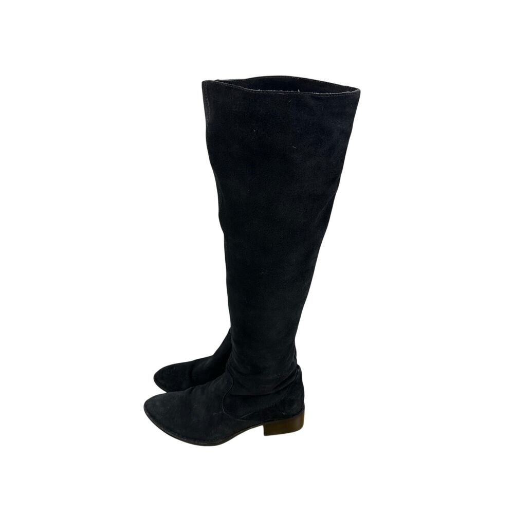 Born Crown W22480 Black Suede Knee High Boots Comfort Support 7.5 38.5 - Picture 6 of 10